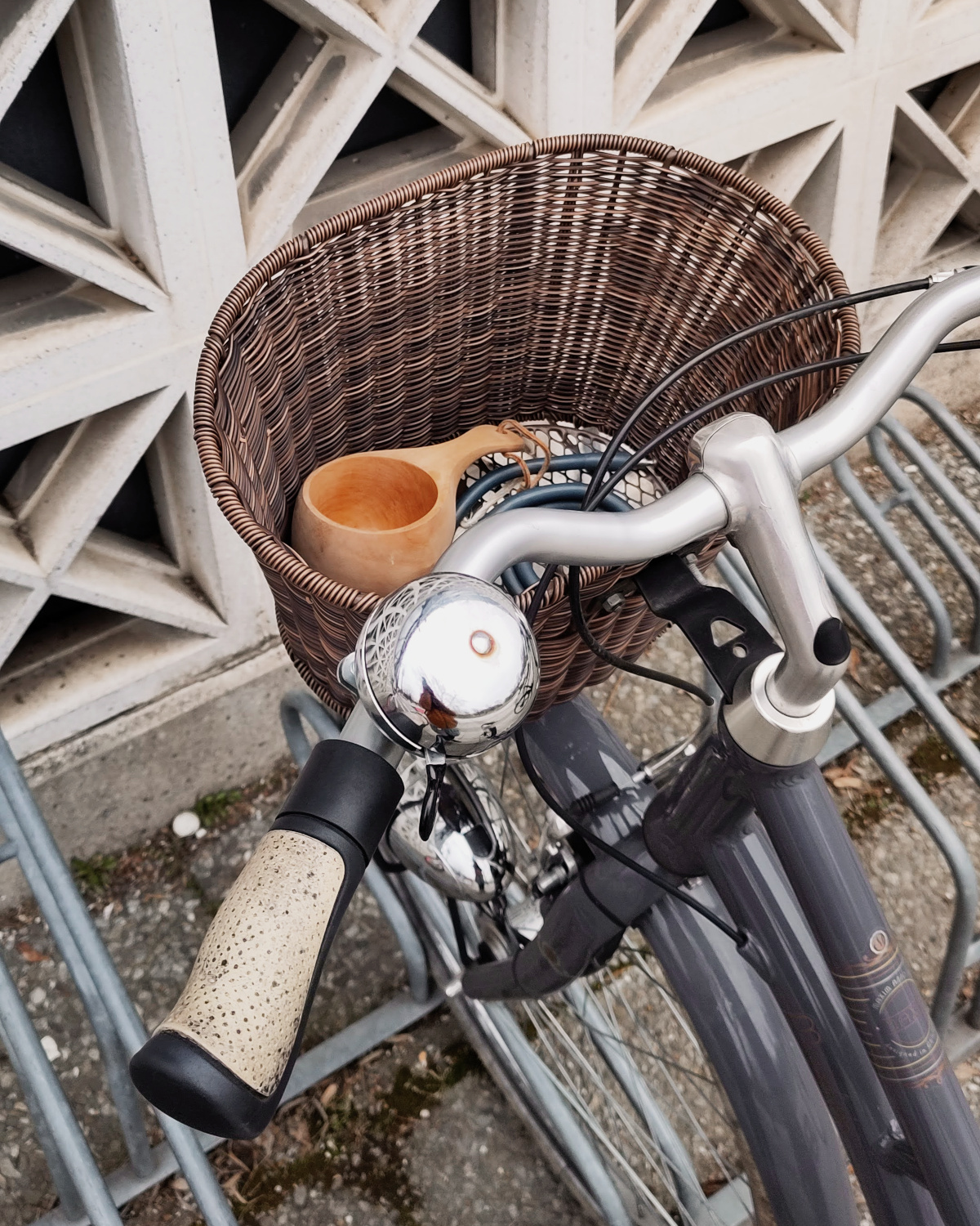 Mein Fahrrad vorm Olympiazentrum